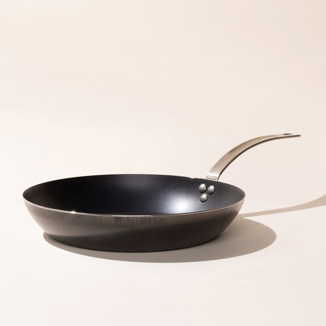 Blue Carbon Steel Frying Pan Set