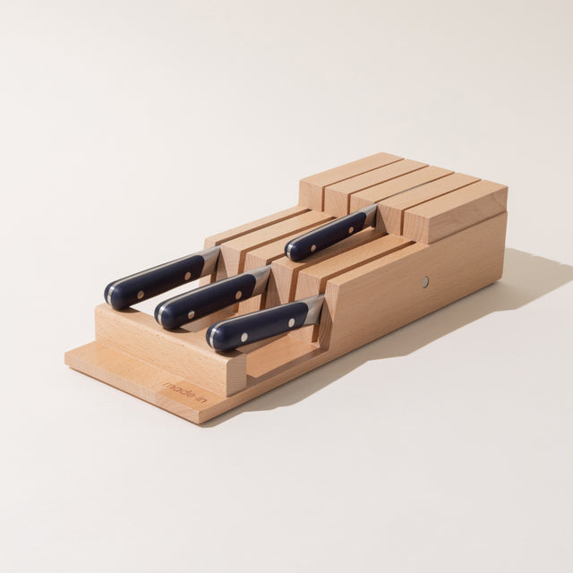 Knife Set + Organizer · Harbour Blue