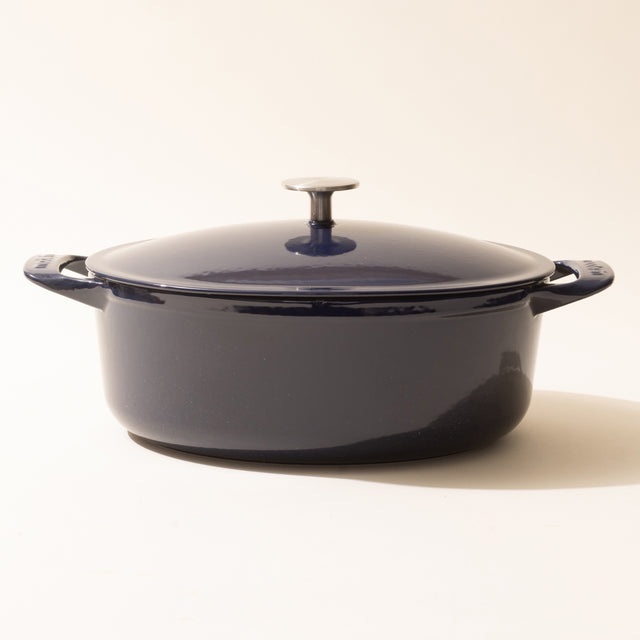 Enameled Cast Iron Skillet with Lid