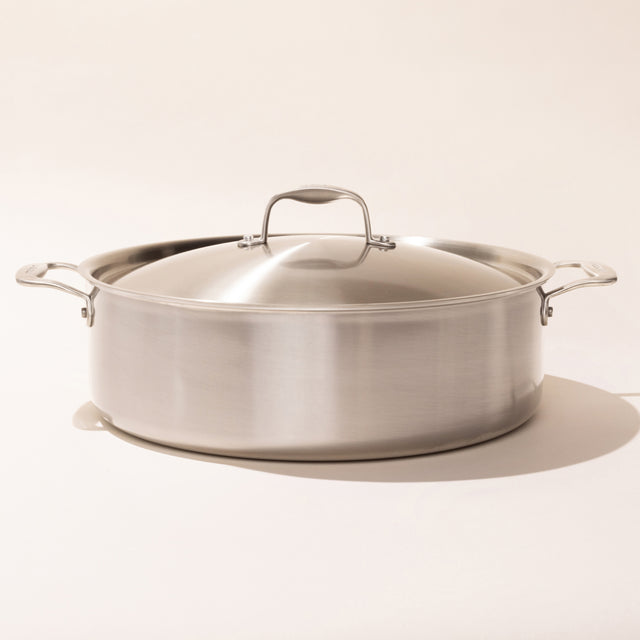 Salerno 4-Quart Induction Ready Stainless Steel Sauce Pan with Lid