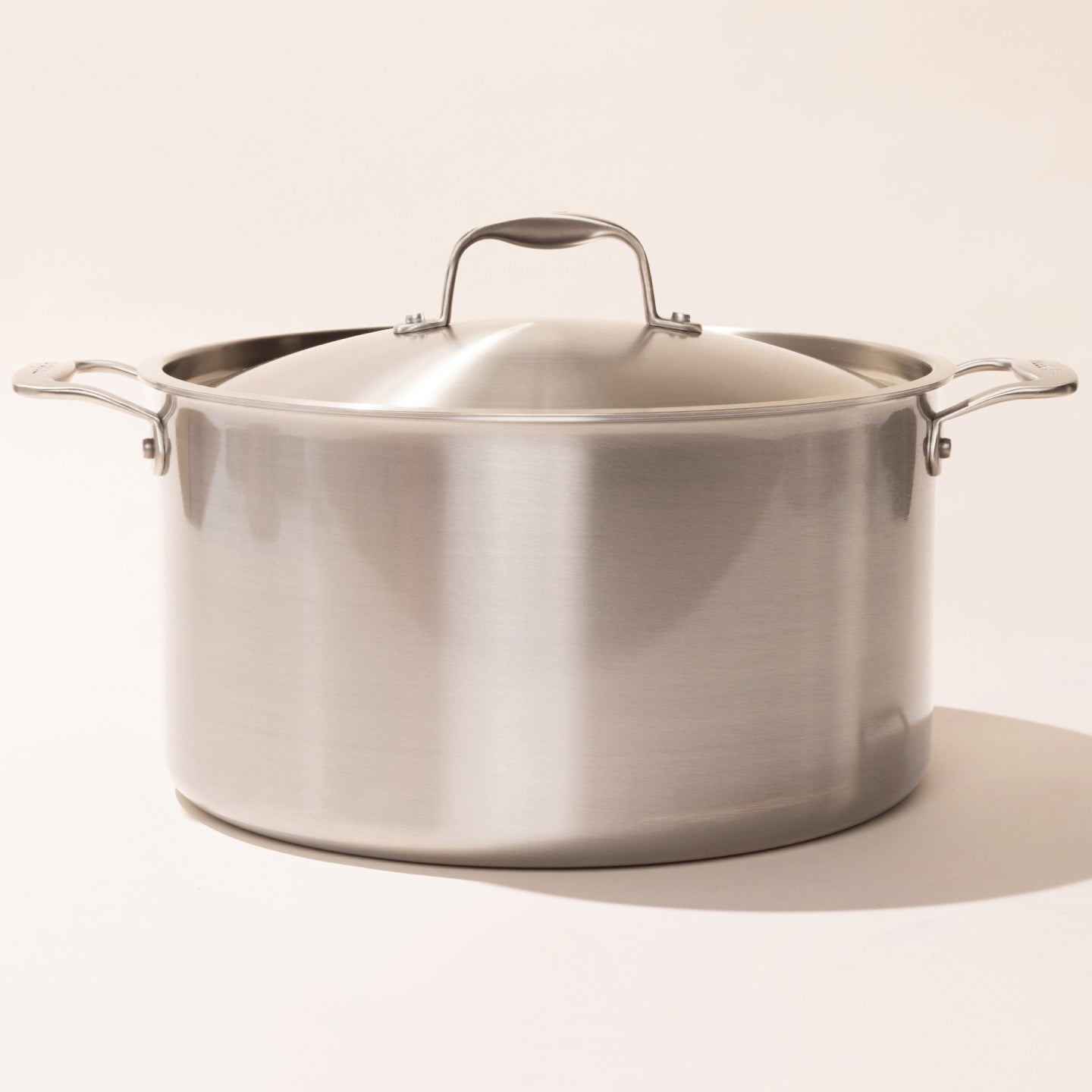 12 Qt Stock Pot: Heavy-Duty, Stainless Steel, w/ Cover