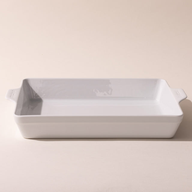 rectangular baking dish white