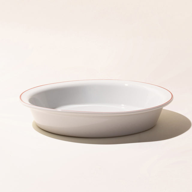 pie dish red rim