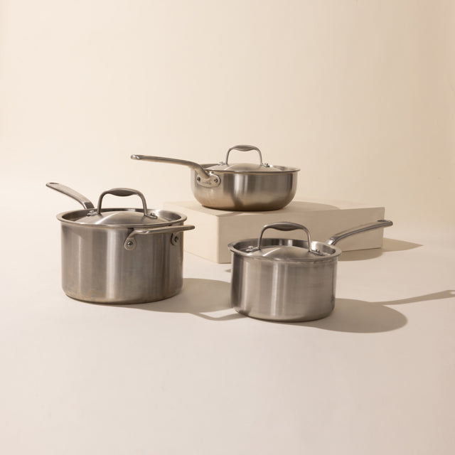 13-Piece Stainless Clad Set