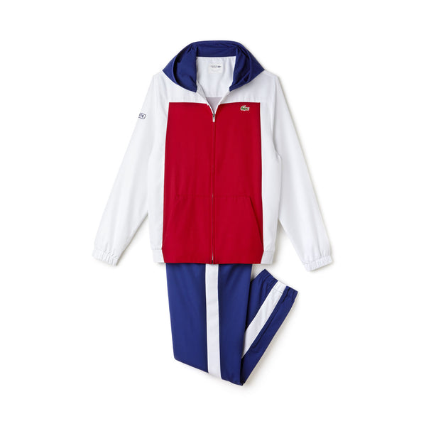 lacoste sport tennis colorblock tracksuit