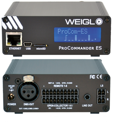 hot to make a playlist for weigl procommander 2