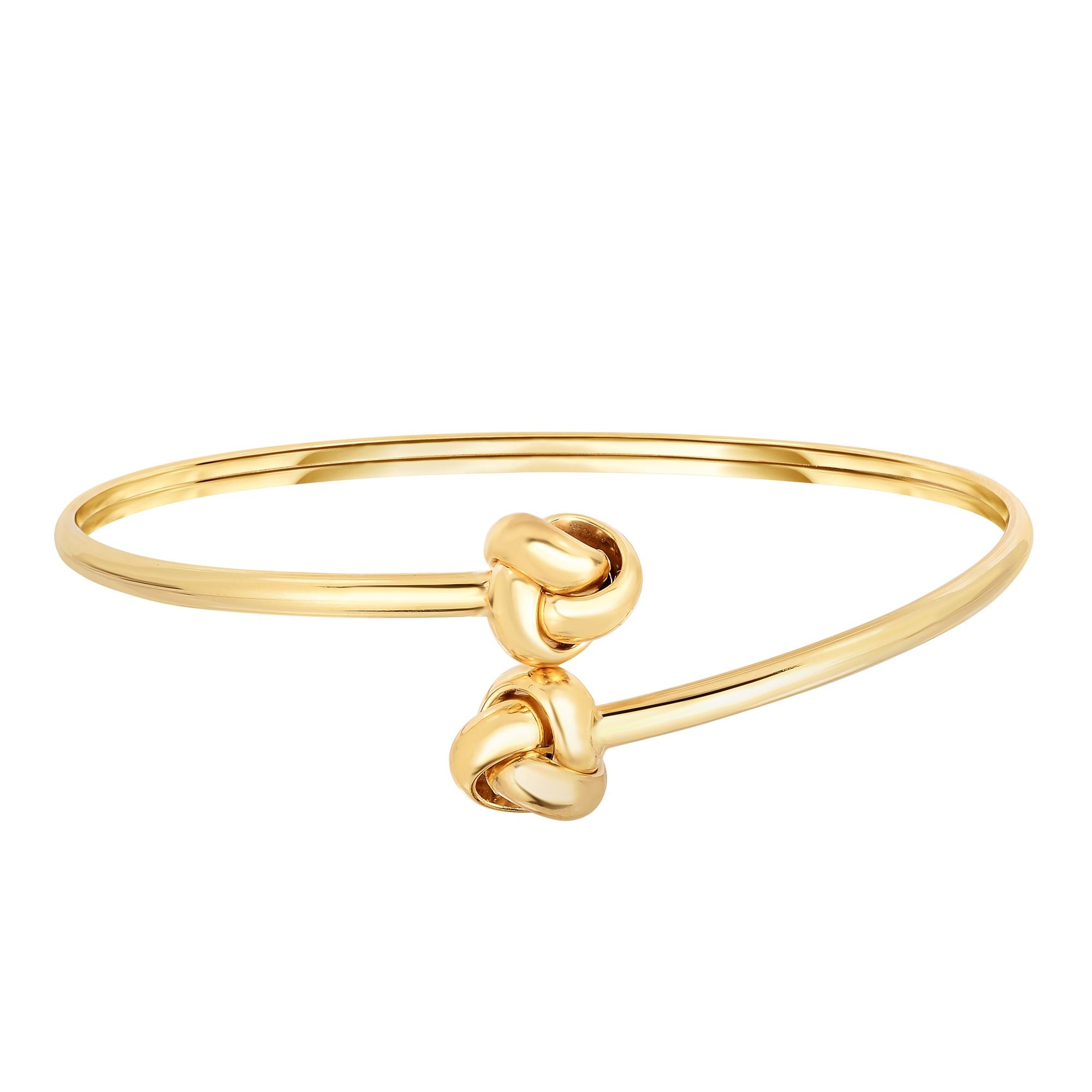 love knot bangle gold