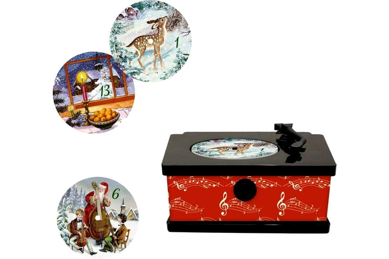 Vintage Style Gramophone Advent Calendar