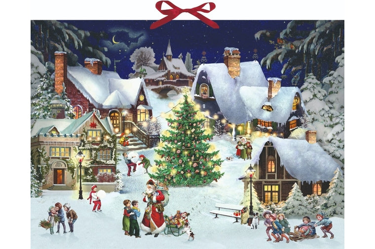 Victorian Style Village on the Hill Advent Calendar