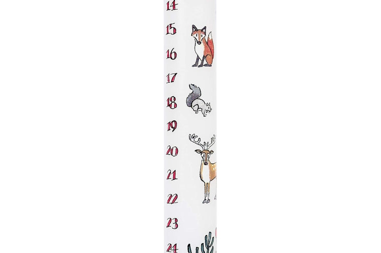 Woodland Animals Pillar Advent Candle