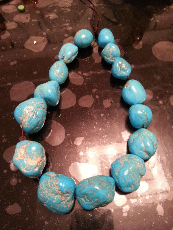 Wax Treated Turquoise