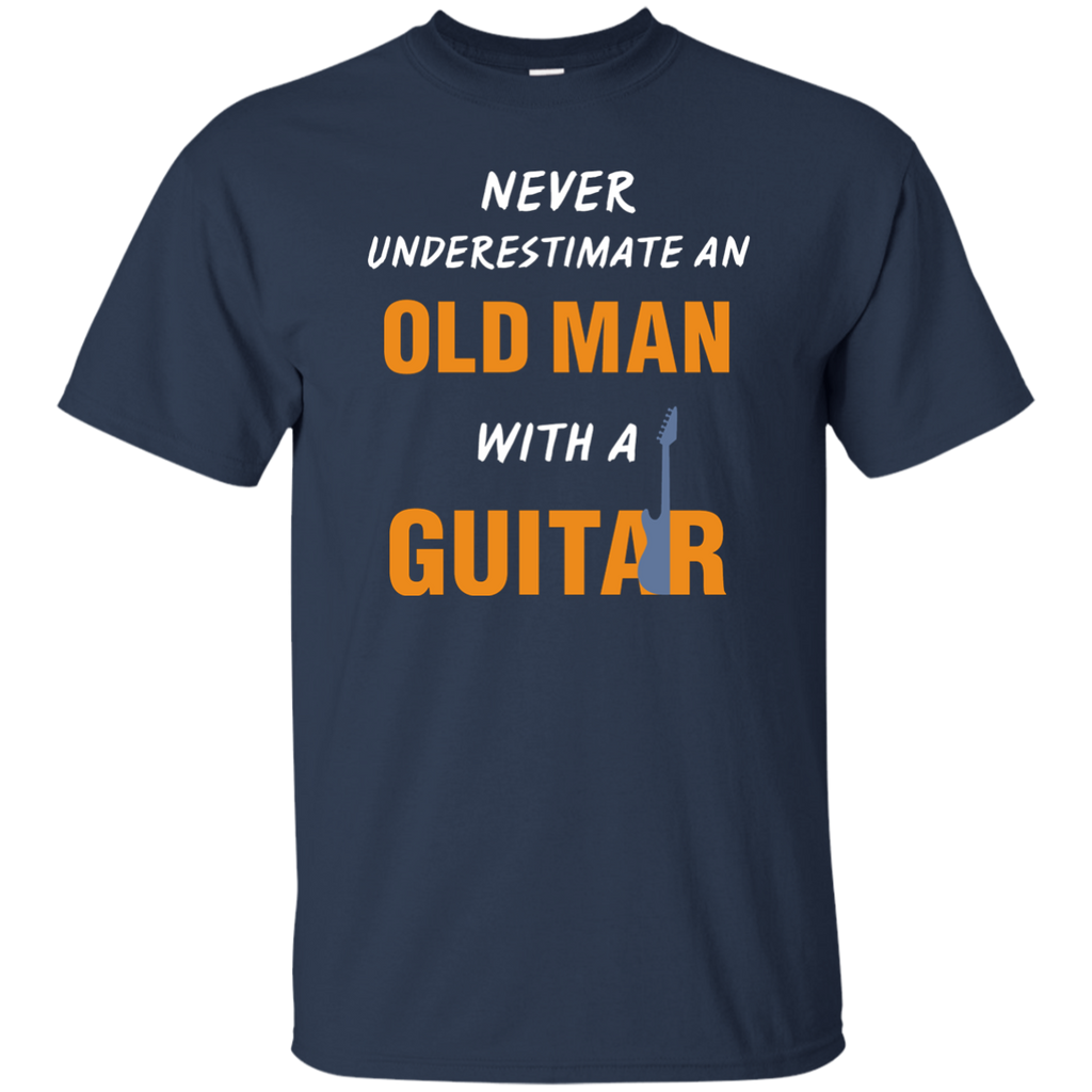 Old Man with Guitar T-Shirt – Jerry's Guitar Tees