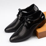 New Fashion Men's Lace-Up Oxfords Dress Shoes Mens PU Leather Business / Office /  Wedding Man / Party Shoes
