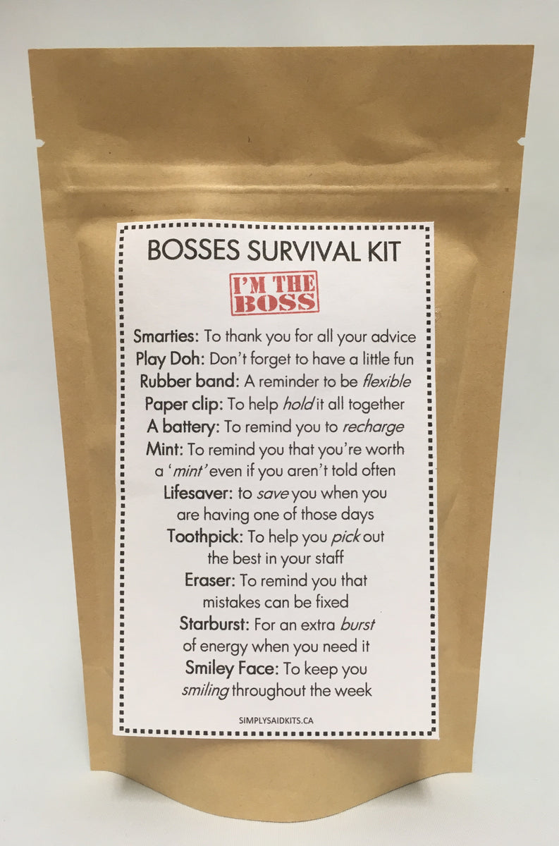 Boss Survival Kit â€“ SimplySaidKits