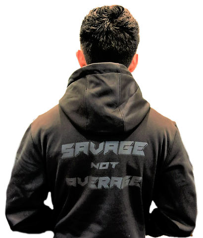 savage not average hoodie