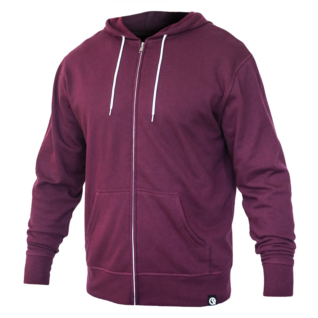 Hero Hoodie Lite (Burgundy) - Quikflip Apparel