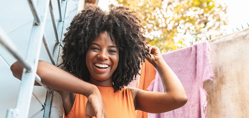 African-American-touching-her-hair