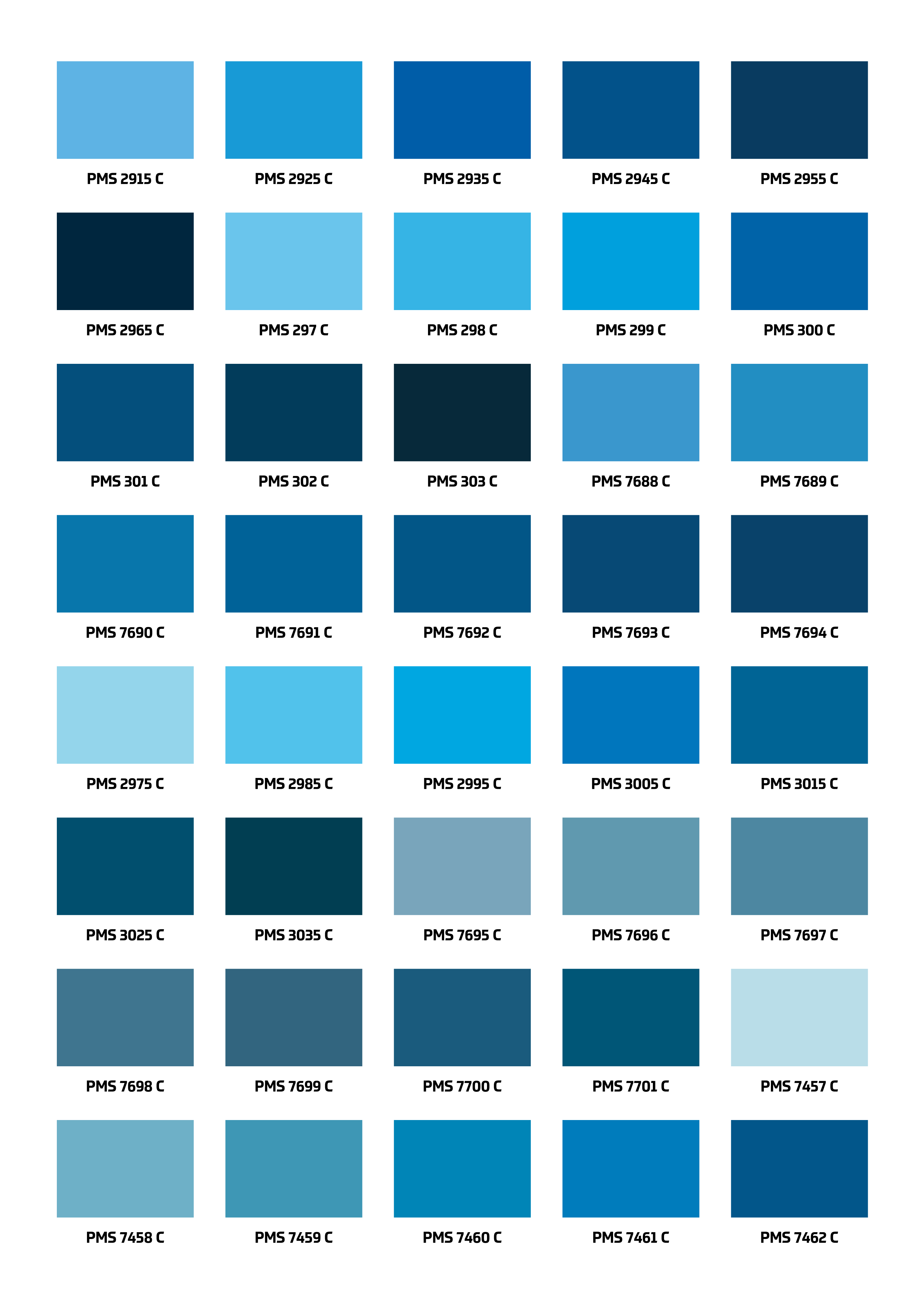 Pantone Color Matching Chart