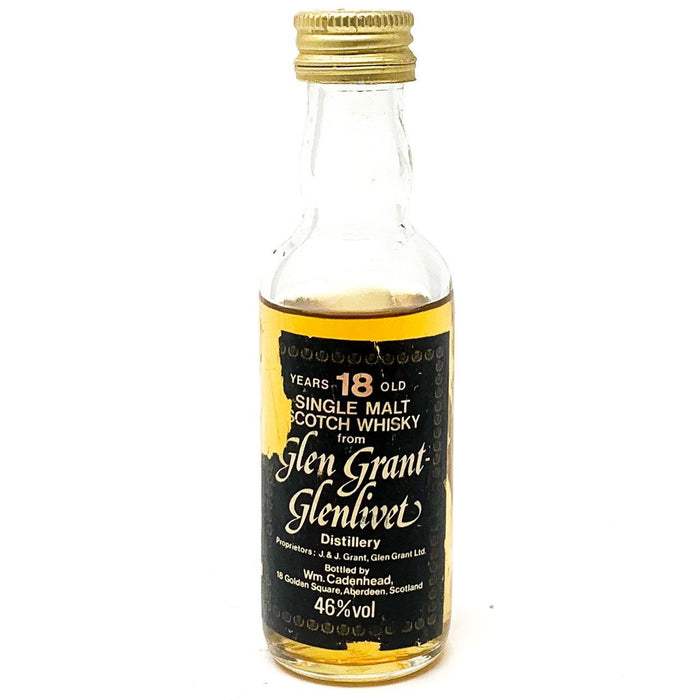 Glen Grant Glenlivet 18 Year Old Scotch Whisky, Miniature, 5cl, 46% ABV - Old and Rare Whisky (6543549071423)