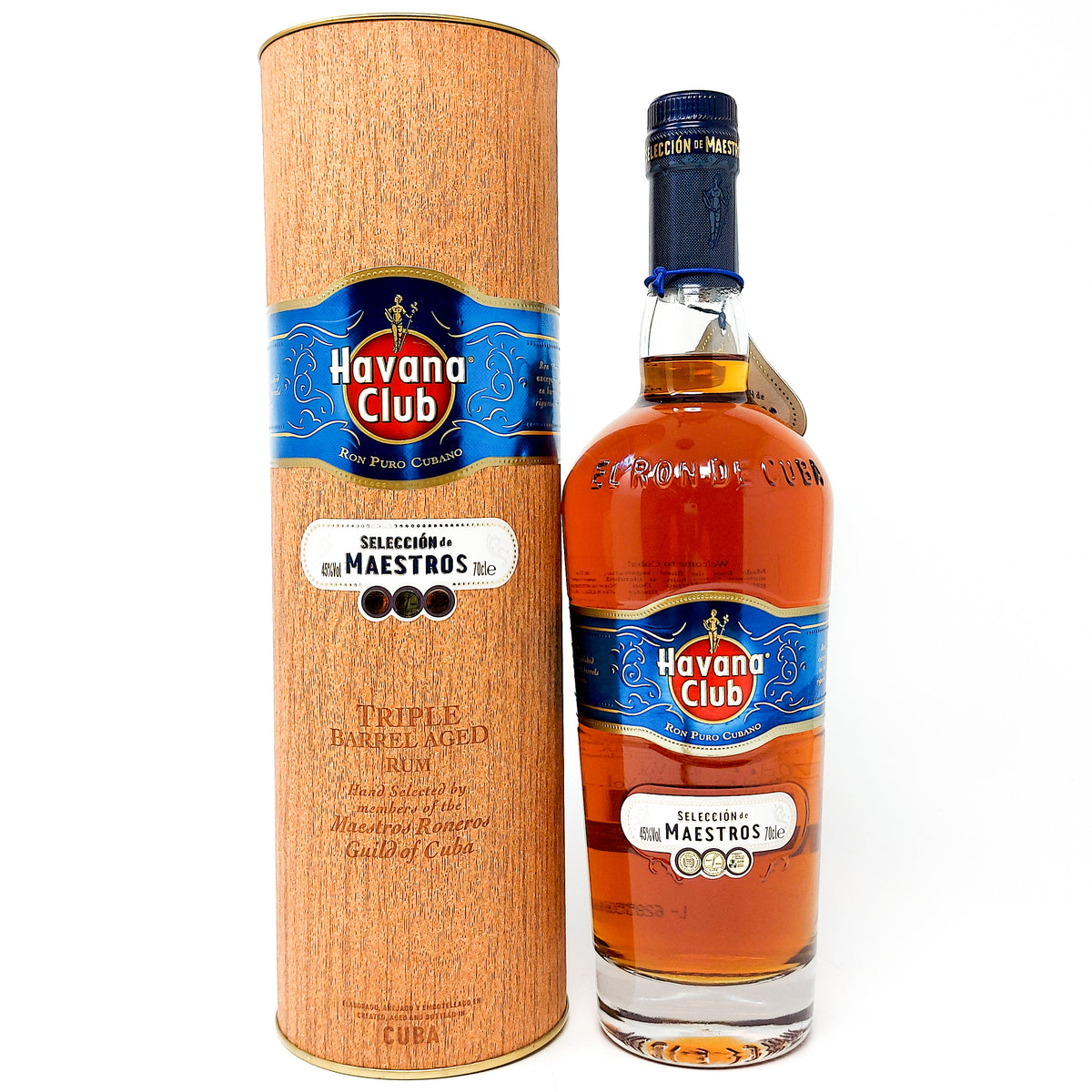 Havana Club Selección de Maestro's Cuban Rum, 1L, 40% ABV — Old and Rare  Whisky