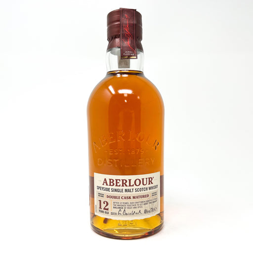 12 Old Aberlour Whisky, Matured Rare Old Cask and Double Malt Scotch Whisky Single — Year 75