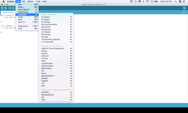 Arduino Programming Examples