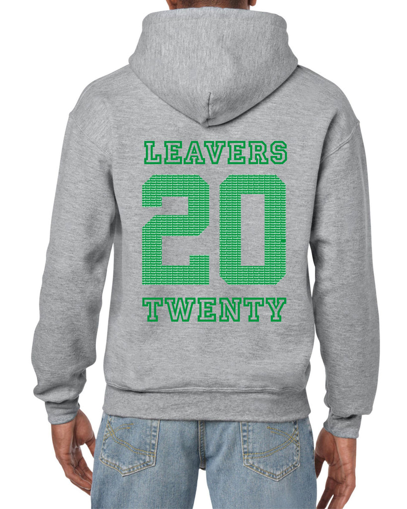 grey leavers hoodie