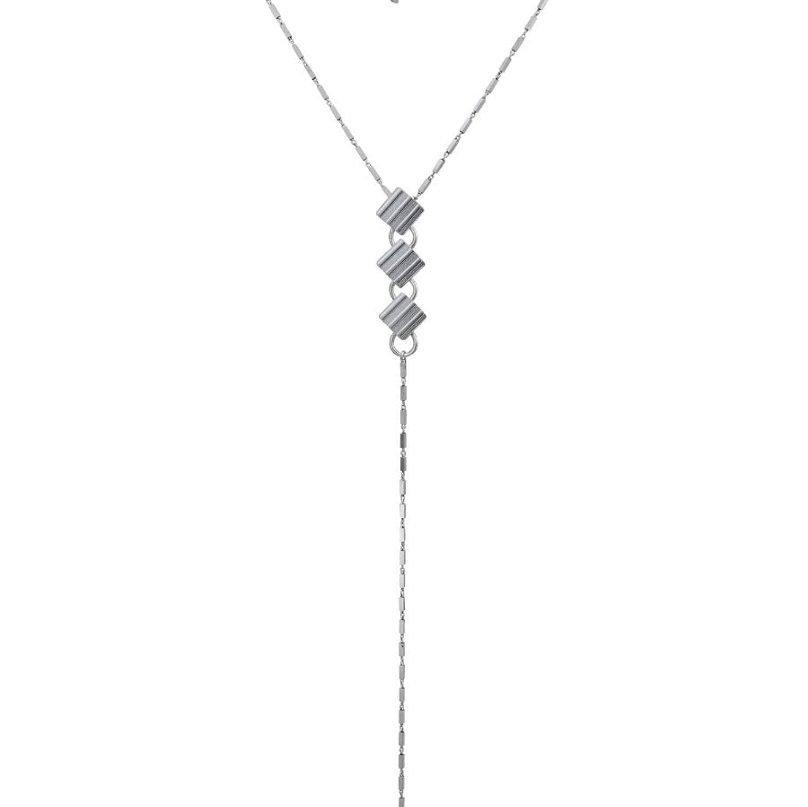 Silver Circle Lariat Necklace – Martha Ponn Designs