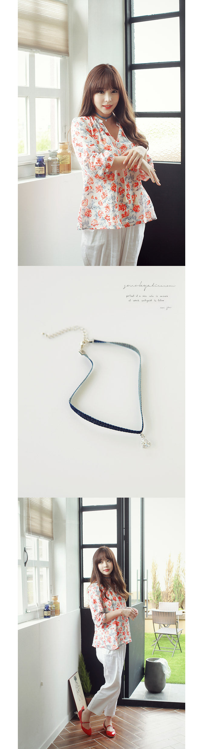 4XTYLE - Denim Choker Necklace