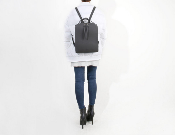 BILLY BAG - Square Modern Zipper Backpack