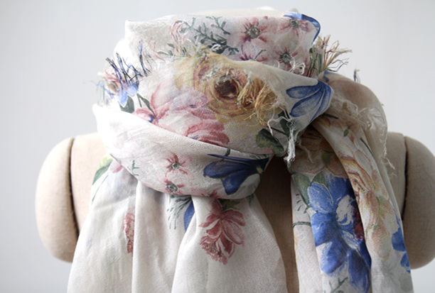 THE LAURA - Modal 100 Scarf-Modal Flower