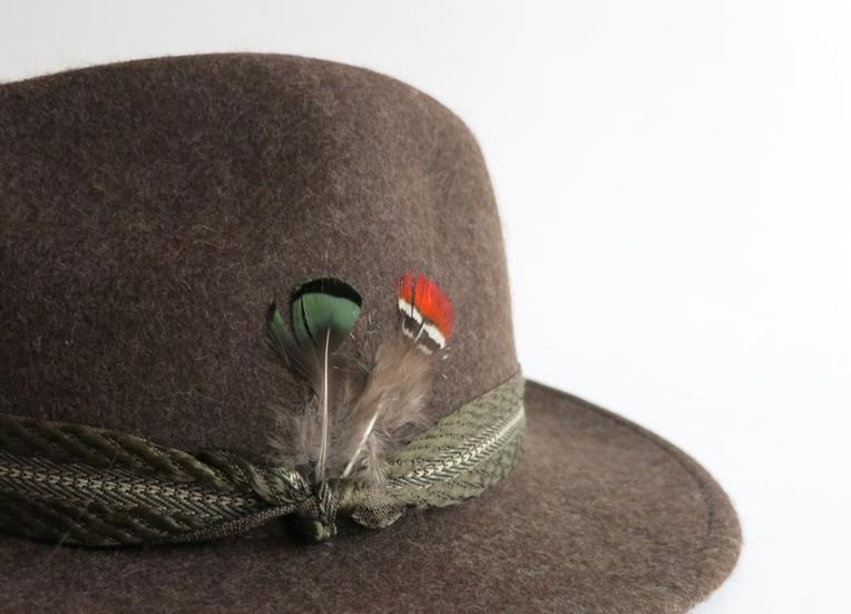 LA RENTREE - Wool Fedora - Bokashi Brown