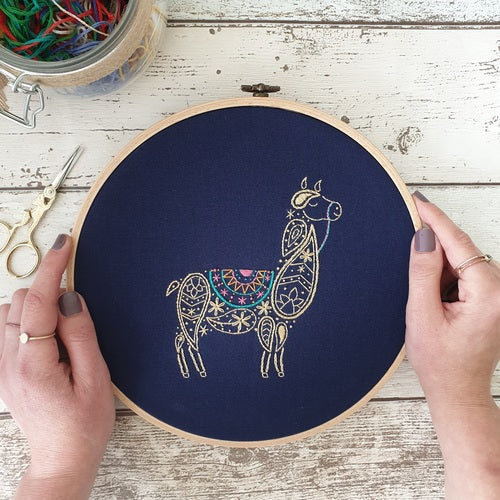 Paraffle's Llama pdf embroidery pattern