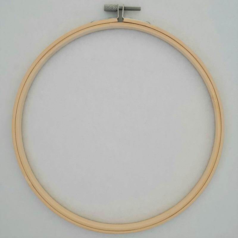 Photo of an embroidery hoop