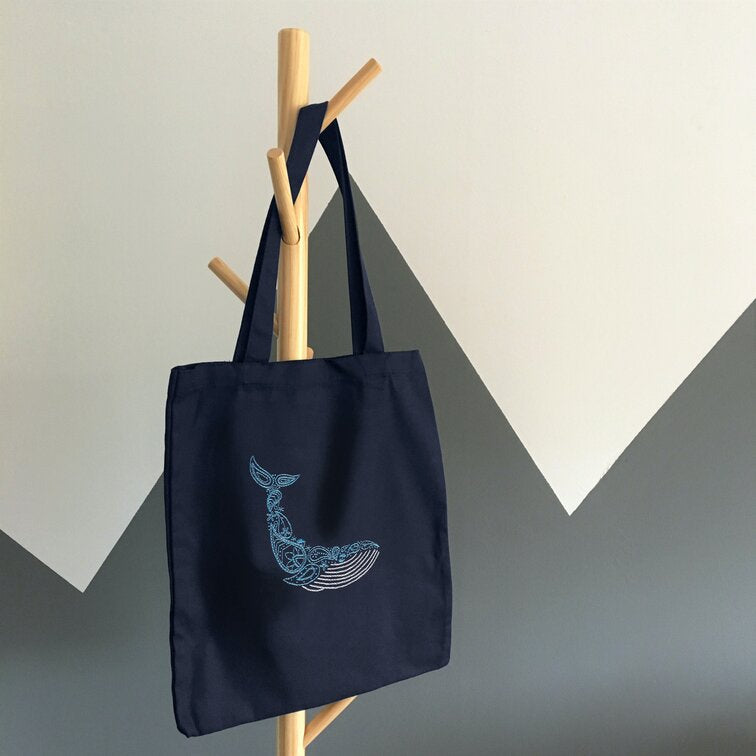 Photo of an embroidered tote bag