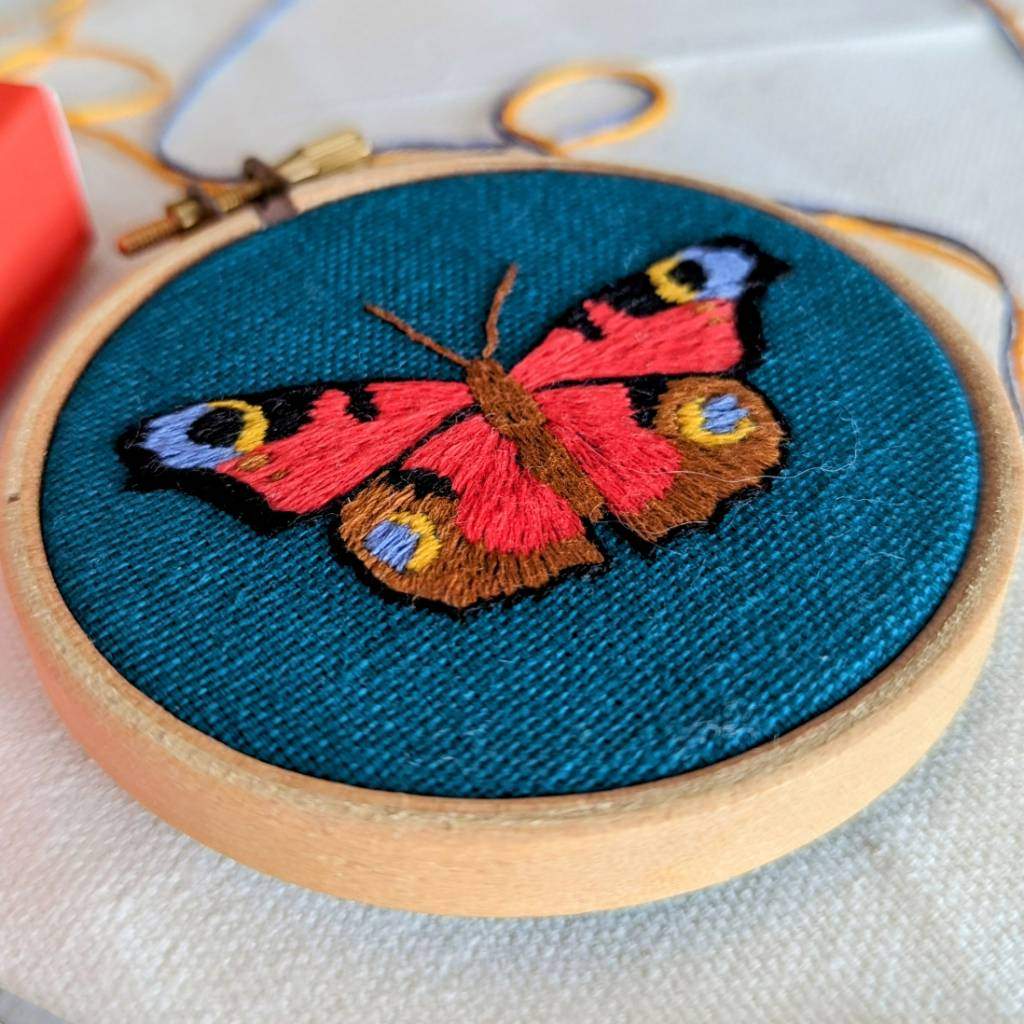 Flower Embroidery Pattern Butterfly Hand Embroidery Flower and Butterfly  Hoop Art Beginner Embroidery PDF Pattern Instant Download -  Israel