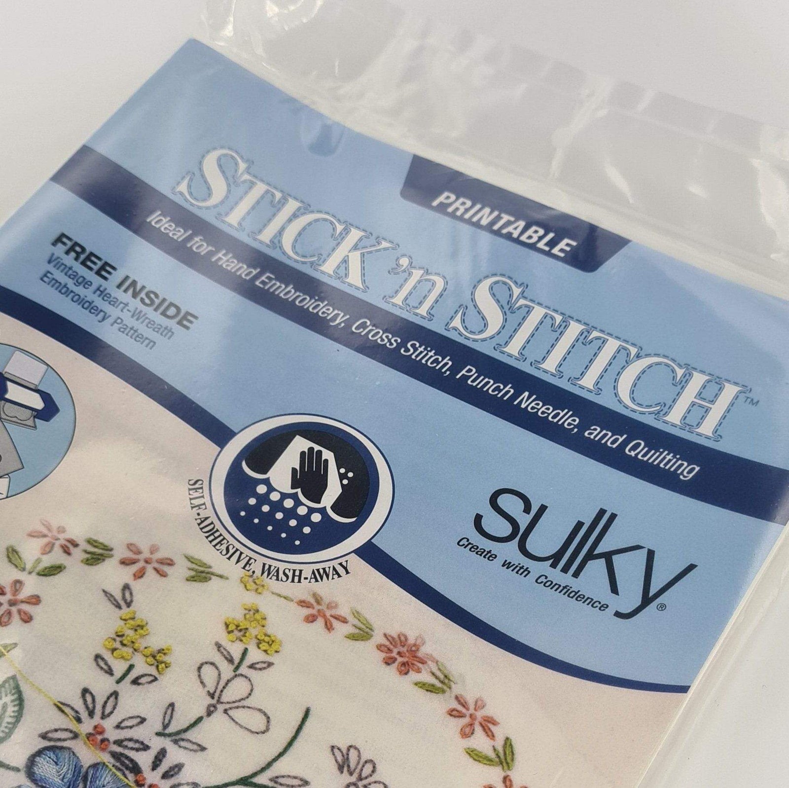 Stick and Stitch Embroidery Paper, Sulky Stabilizer, Stick and Stitch  Paper, Printable, Water Soluble Paper, Pattern Transfer Paper, Sticker 