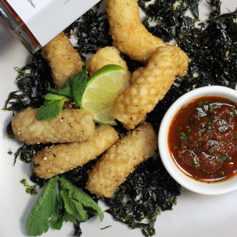 Mei's homemade Sweet Chilli Chutney Salt & Pepper Squid