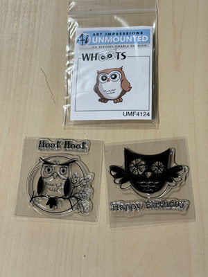 GS-Various Owl stamps (3) - HaLaMa Creations