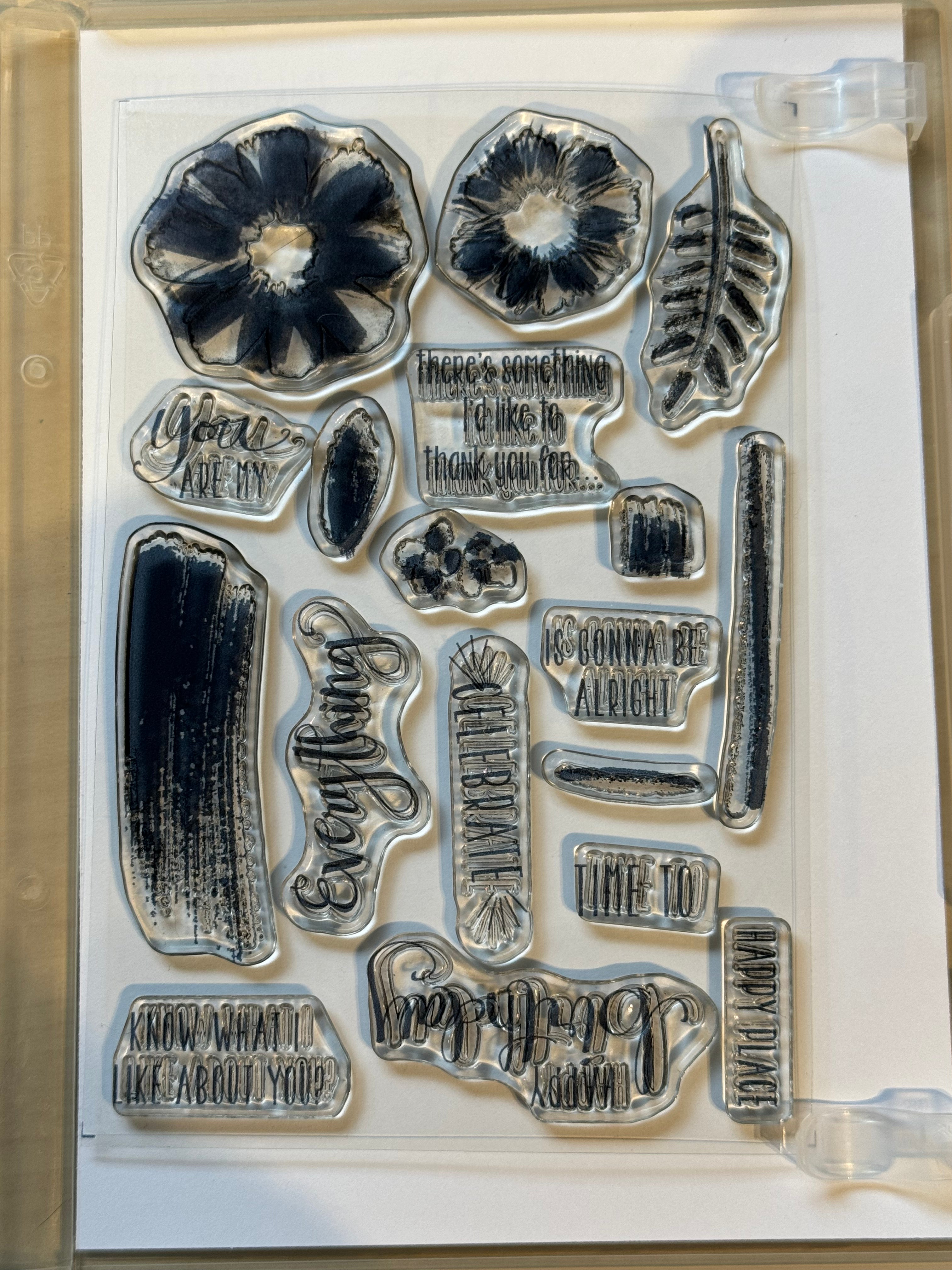 GS-Stampin Up Flower & Leaf stamps