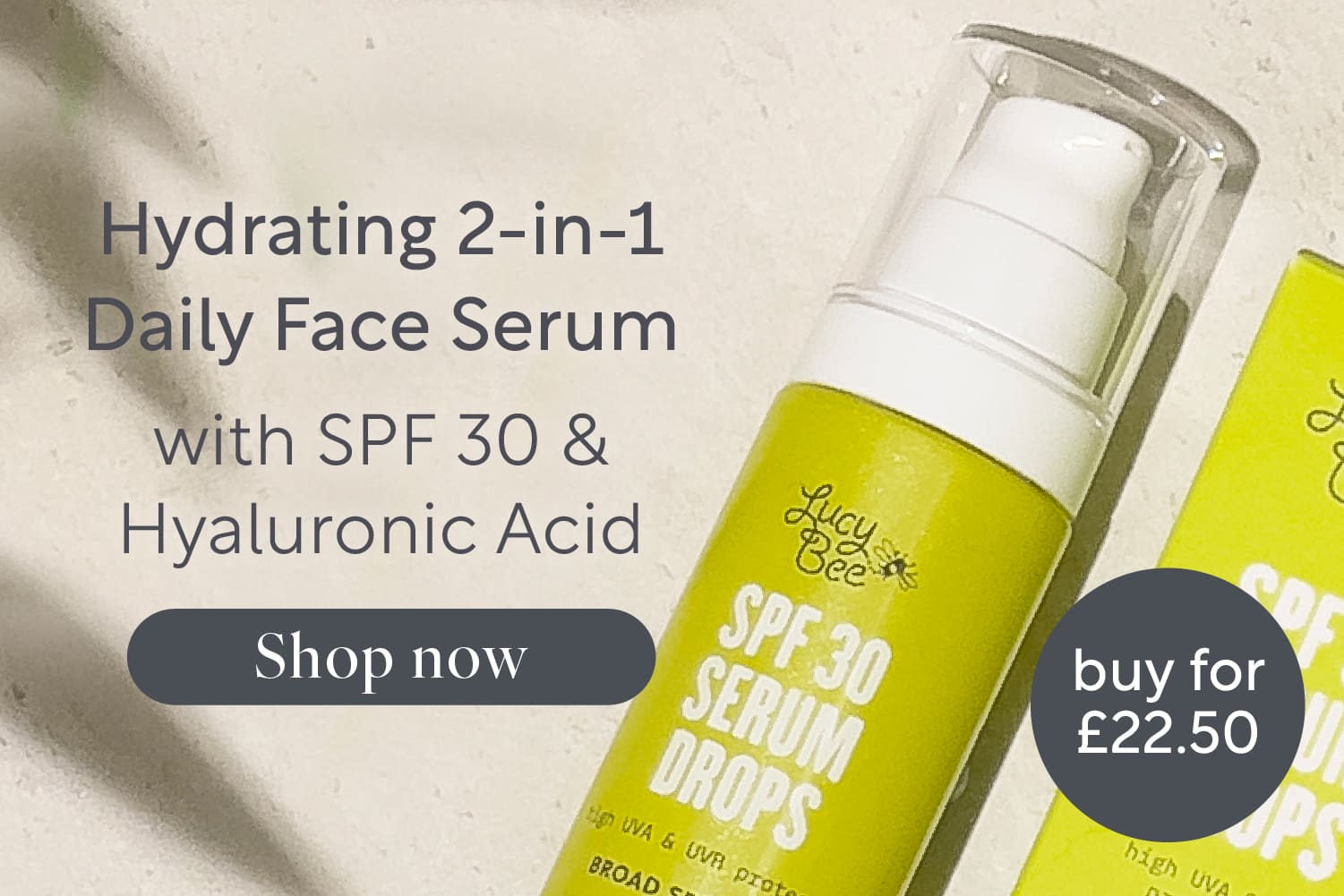 Sunscreen Lightweight SPF 30 for Face Serum Lucy Bee