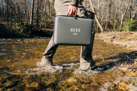 HERO Carry Case on Trout Stream