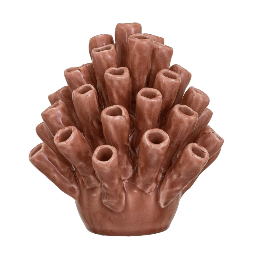 Stoneware Coral Shaped Decor Laree+Co /Faire
