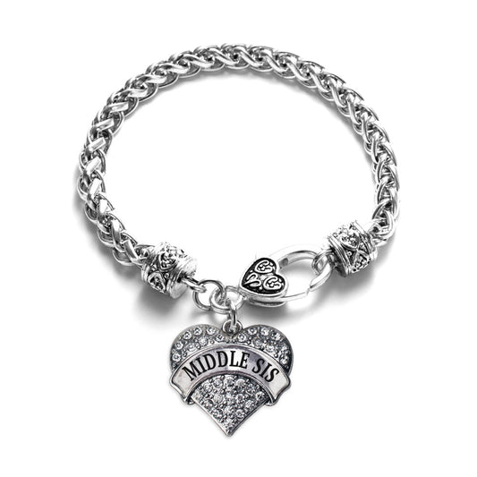 BR 5 Charm Adjustable Bracelet White