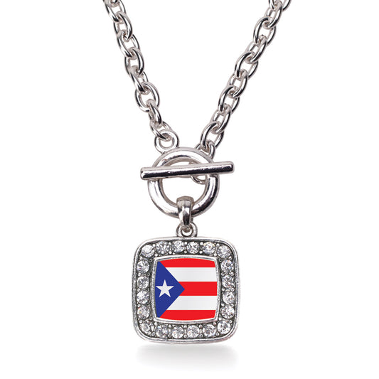 Silver Mexican Flag Circle Charm Classic Necklace – Inspired Silver