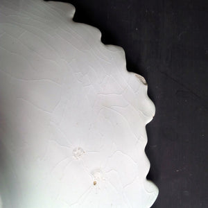 Antique Knowles, Taylor and Knowles Ironstone Dish - Cabbage Leaf Shap ...