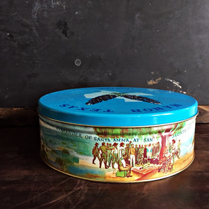 Vintage Fruit Cake Tin - Manor Texas Baking Company for Merico Inc. Gr ...