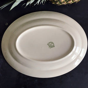 Vintage 1940 S Paden City Pottery Platter Ivory With Gold Floral Swa In The Vintage Kitchen Shop