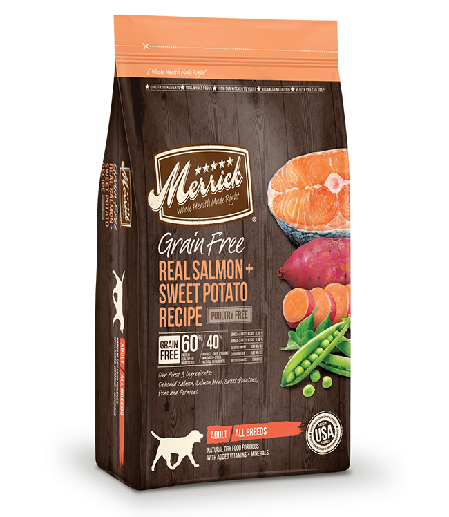 Merrick Grain Free Real Salmon Sweet Potato Dry Dog Food ...