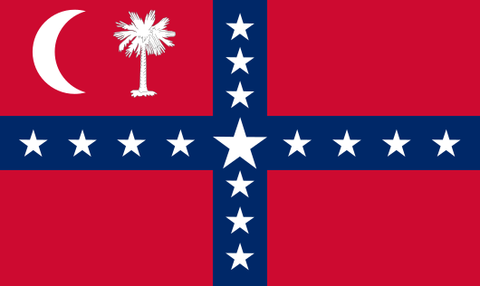 first confederate flag flown over a united states territory